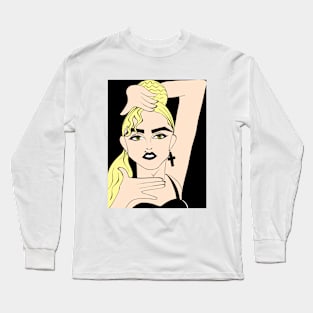 LEGENDARY VOGUE POP SINGER FAN ART Long Sleeve T-Shirt